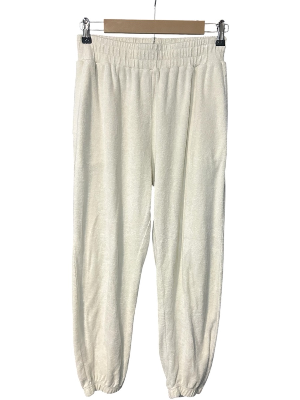 Araminta James Organic Cotton Terry Cloth Joggers Cream Size 10